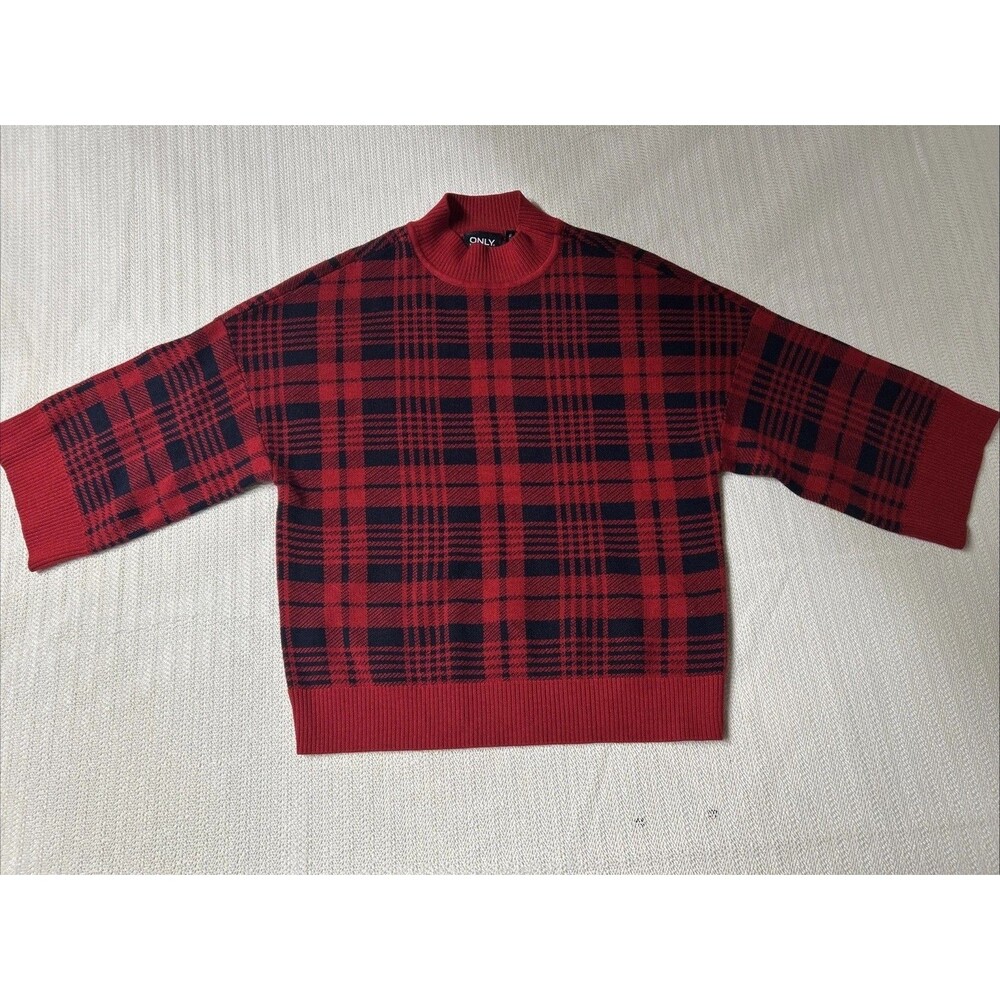 Only True Streetwear Sweater   Xs Red And Black